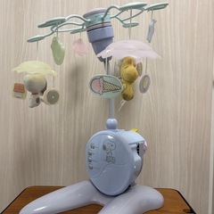 スヌーピー　メリー　ガラガラ　タカラトミー　折りたたみベビーベッド対応の画像