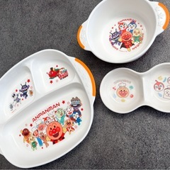 アンパンマン　お皿　プレート　3枚の画像