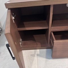 ラルゴ ワイドローボード ブラウン 95507 【 AVボード TVボード リビング家具 おしゃれ テレビ台 木製 収納家具 インテリア雑貨 】の画像