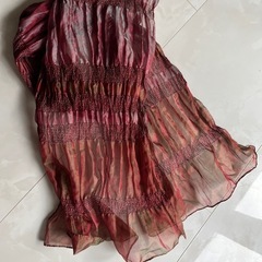 差し上げます　おしゃれスカーフ　玉虫色の画像