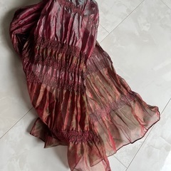 差し上げます　おしゃれスカーフ　玉虫色の画像