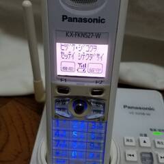 Panasonic パナソニック コードレス電話機 VE-SV08DL、KX-FKN527-W、電源アダプター 通電確認のみの画像
