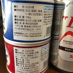 ビール　サバ缶　の画像
