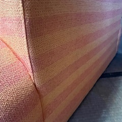 ２人掛けソファー　オレンジの画像