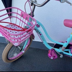 子供自転車 16インチコマ付きの画像