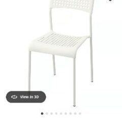  【無料・美品】IKEA テーブル・椅子・4段ラック・スチールラック（使用3ヶ月／引取21〜22日）の画像