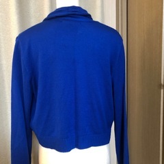 新品 FURFUR ファーファー カーディガン ブルー 青 ボレロ 長袖 ショート丈の画像