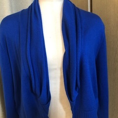 新品 FURFUR ファーファー カーディガン ブルー 青 ボレロ 長袖 ショート丈の画像