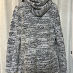 DouDou ドゥドゥ フード付き グレー系 コート アウター 長袖の画像