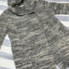 DouDou ドゥドゥ フード付き グレー系 コート アウター 長袖の画像