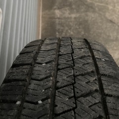 No.184スタッドレスタイヤ155/65/R14  4H PCD100 アルミホイール付4本セットの画像