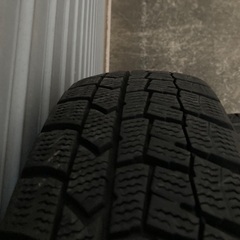 No.185スタッドレスタイヤ155/65/R14 4H PCD100 アルミホイール付4本セットの画像