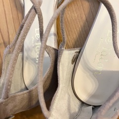 ルタロン　アンクル　フラット　パンプス　25cmの画像