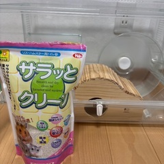 ハムスター飼育セット　フルセット　冬用ヒーター　砂　遊び迷路の画像