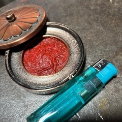 印肉　菊　天皇陛下　昭和レトロ　ジャンク品の画像