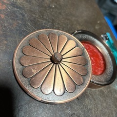 印肉　菊　天皇陛下　昭和レトロ　ジャンク品の画像