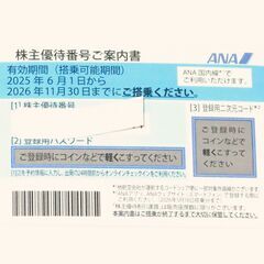 ANA 優待券6枚　2026年11月30日まで有効の画像