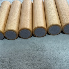 無印良品 M8  26cm　ナチュラル 脚　6本セットの画像