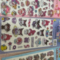 シール　12セット　ボンボンドロップシール　サンリオ　ぷくぷくシールの画像