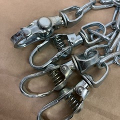 ［6セット］金物屋の犬用リードチェーン 散歩用 まとめて 大量 まとめ売り チェーンリード ペット用品 鎖 握り易いの画像