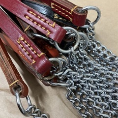 ［12本セット］金物屋の犬用リードチェーン 1m 1メートル 散歩用 まとめて 大量 まとめ売り チェーンリード ペット用品 鎖 握り易い 各色の画像