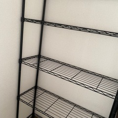 スチールラック　ブラック
の画像