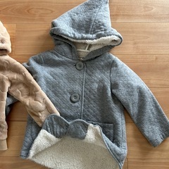 110〜110フードパーカー2枚セットの画像