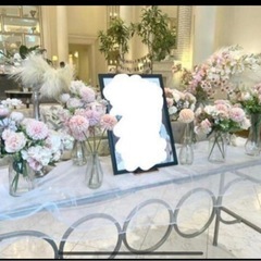結婚式　ウェルカムスペース　造花セットの画像