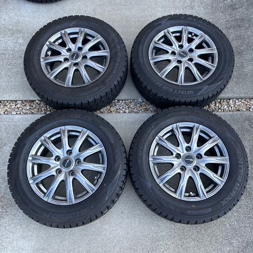 【送料無料】セレナ等に　195/65R15 中古スタッドレスタイヤホイールセット セレナ 中古 195/65R15 スタッドレスタイヤ ホイール 4本セット