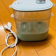 Toffy/トフィー コンパクトフードスチーマー K-FS1電気蒸し器 動作品の画像