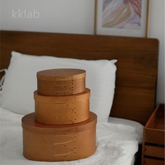 2点セット　シェイカーボックス Shaker box 天然木 小物入れ 収納 の画像