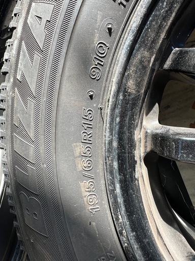 BRIDGESTONE 195/65R15 冬タイヤホイールセット
