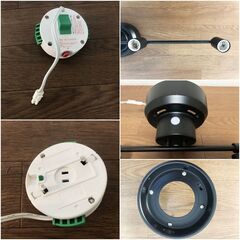 KIRSIKKA 4灯シーリングライト A75-016 aina ブラック 6～8畳用 キルシッカ 照明器具 リモコン無し LED電球対応 点灯確認済みの画像