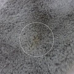 ( E-130 )Bou Jeloud ブージュルード スヌード ファーマフラー グレー フェイクファー おしゃれ 中古の画像