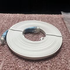 ホワイト LANケーブル 4.5m RJ45コネクタ　取りに来られる方限定　先着順の画像