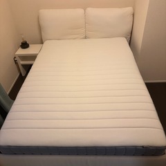 IKEAベッド・ベッドベース・マットレス・防水マットレスプロテクター[セット]の画像