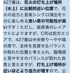 お値下げ致しました☆花火が奏でるミュージカル☆ISOGAI花火劇場 in 名古屋港.SS席2枚 の画像