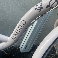 【訳あり】自転車 ピンク MAHALOの画像