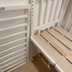 そいねーる　ロング　ホワイト　ベビーベッドの画像