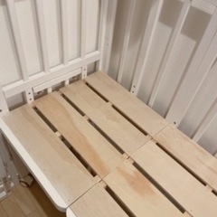 そいねーる　ロング　ホワイト　ベビーベッドの画像