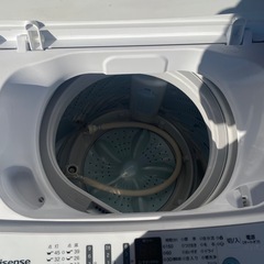 洗濯機　2020年製　ハイセンス　動作確認済み、清掃済みの画像