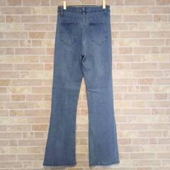 【ウエスト65cm】ストレッチフレアジーンズの画像