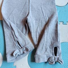 サイズ90　anyFAM　リボン付きレギンス2本セットの画像