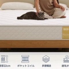 【新品・未開封】ポケットコイルマットレスの画像