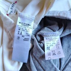 サイズ90　anyFAM　リボン付きレギンス2本セットの画像