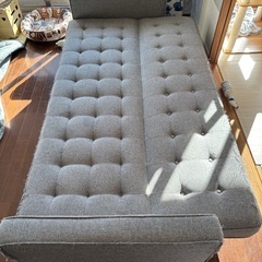 ニトリ　3人掛けソファベッドの画像