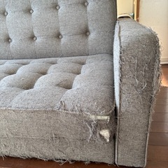 ニトリ　3人掛けソファベッドの画像