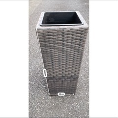 ブラウン　プランターカバー 80cm 花器 花籠 花入れの画像