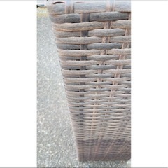 ブラウン　プランターカバー 80cm 花器 花籠 花入れの画像