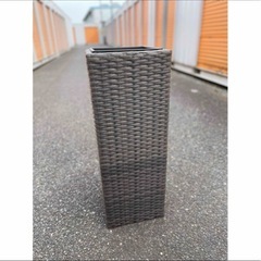 ブラウン　プランターカバー 80cm 花器 花籠 花入れの画像